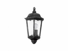 Eglo navedo - lanterne murale extérieure à 1 ampoule noire, patine argentée ip44, e27