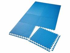 Ensemble de 8 dalles carrées eva tapis de sol sport bleu helloshop26 08_0000436