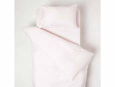 Homescapes parure de lit enfant en coton égyptien 330 fils rose, 120 x 150 cm BL1719C