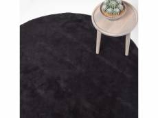Homescapes tapis rond tufté - coloris noir - 150 cm de diamètre RU1238B