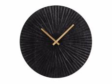 Horloge en métal soleil noir 45 cm