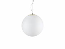 Ideal lux grape - suspension d'intérieur globe à 1 lumière, blanc, e27