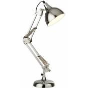 Lampe de table chambre d'amis côté liseuse articulée mobile dans un ensemble avec ampoules led