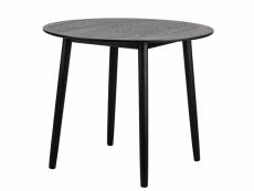 Nordlys - table a manger design scandinave bois pin noir