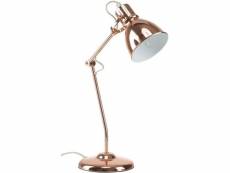 Paris prix - lampe de bureau design "wibaux" 45cm cuivre