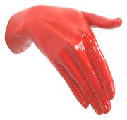 Patère Hand Job - SHAKE / Résine - fait main - Thelermont Hupton orange en plastique