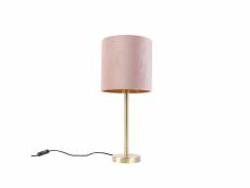 Qazqa led lampes de table simplo - rose - moderne - d 250mm