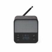 Radio-réveil Oslo News + / Enceinte Bluetooth® & chargeur à induction - Lexon gris en matière plastique