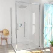 Sanycces - Porte de douche coulissante une porte New Lisboa - 130 cm