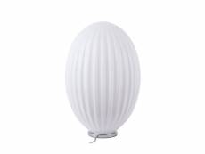 Smart oval - lampe à poser en verre h45cm - couleur - blanc LM1905WH