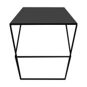 Table basse carrée en métal noir Zak - Custom Form