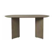 Table en bois ovale marron 150 cm Mingle - Ferm Living