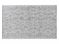 Tapis gris/beige 140 x 200 cm poil court edremit 164414
