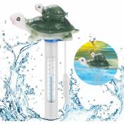 Thermomètre de Piscine Flottant,T-Audace thermomètre de température d'eau avec Cordon et Petit déjeuner pour Toutes Les piscines extérieures et