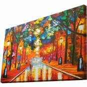 Toile décorative toile léonid afemov Multicolore 70x100 61,5cm - Multicolore - WD