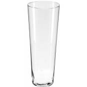 Vase en verre transparent, 40 cm