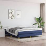 Vidaxl - Sommier à ressorts de lit Bleu 160x200 cm