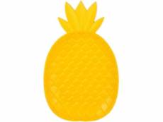 Vide-poche en bois coloré ananas jaune
