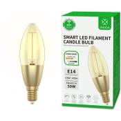 WOOX Ampoule smart design bougie à filament E14 4.9W - R5141 - Woox (714976)