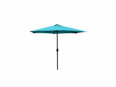 Amalfi - parasol droit rond led ø 2,7 m bleu