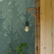 Applique Murale Bois Naturel 22cm pour Ampoule E27 - silamp