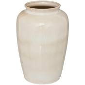 Atmosphera - Vase Sea view céramique beige H29,5cm