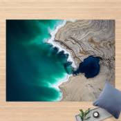 Bilderwelten - Tapis en vinyle - Wild Coastal Bay In Israel - Paysage 3:4 Dimension HxL: 90cm x 120cm