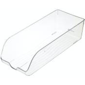 Boîte de rangement pour canettes en plastique sécurisée pour le réfrigérateur, 34,5 x 14 x 9,5 cm (13,5 x 5,5 x 3,5) - Transparent - Kitchencraft