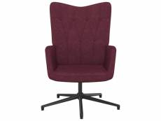 Chaise de relaxation 62x67x97,5 cm violet tissu