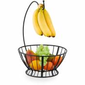 Corbeille à fruits, porte-banane, métal, HxLxP :