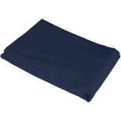 Drap plat bleu marine 100% coton 270x325 - Bleu marine