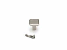 Emuca bouton pour meuble springfield, 20x20 mm, nickel