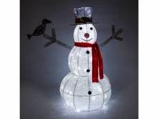 Figurine de noël en forme de bonhomme de neige avec 100 led blanc froid… décoration lumineuse de noêl, extérieur jardin, 28556