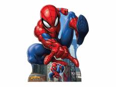 Figurine en carton spiderman qui tisse sa toile d'araignée – marvel avengers - hauteur 116 cm