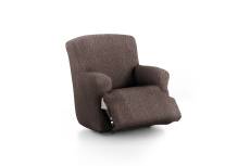 Housse de fauteuil relax XL extensible marron 60 -