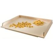 Iperbriko - Planche à pâtes avec bord en bois de hêtre 75x50x7h cm