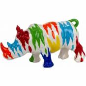 Le Monde Des Animaux - Tirelire Rhinocéros Multicolore