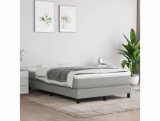 Matelas de lit relaxant à ressorts ensachés gris clair 120x200x20 cm