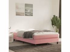 Matelas de lit relaxant à ressorts ensachés rose
