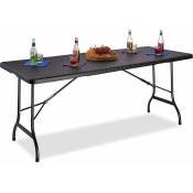 MaxxGarden Table de Camping Pliante 180x70x74 cm - avec poignée de Transport - Table Pliante idéale comme Table de Camping - Table de Jardin - Table