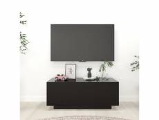 Meuble tv de qualité noir 100x35x40 cm aggloméré