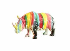 Meubletmoi Rhinocéros de décoration - Couleurs Jets