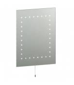 Miroir LED salle de bain Mareh Verre,acier Argent,verre miroir 50 Cm