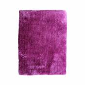 Mon Beau Tapis BEST OF - Tapis poils longs toucher laineux violet 160x230