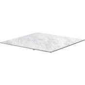Oviala - Plateau de table stratifié 60x60 cm marbre