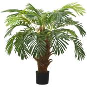 Palmier Cycas artificiel avec pot 90 cm Vert The Living