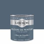 Peinture murs plafonds et boiseries Velours de peinture bleu de chauffe Liberon 0 5L
