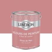 Peinture murs plafonds et boiseries Velours de peinture rose de mai Liberon 2 5L