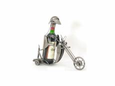 Porte bouteille biker - support bouteille - décoration