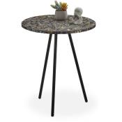 Relaxdays - Table ronde mosaïque, Table d'appoint,